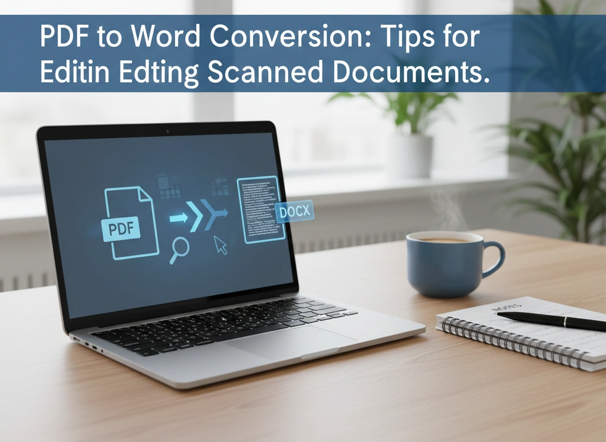 PDF to Word Conversion: Tips for Editing Scanned Documents